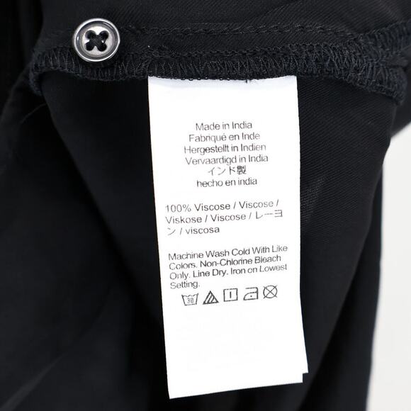 J.Crew Bungalow Dress Drapey Viscose Twill Black Size XXS NWT - Picture 9 of 9